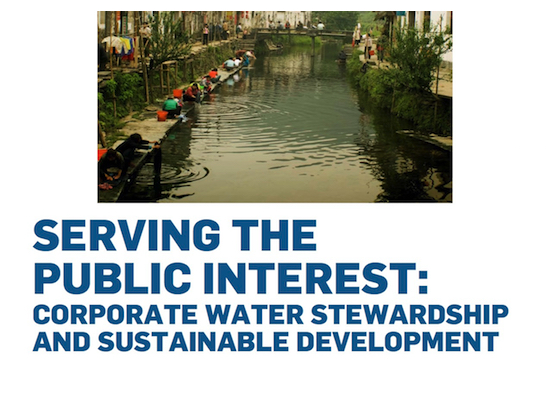 Corporate Water Stewardship and Sustainable Development (2015)