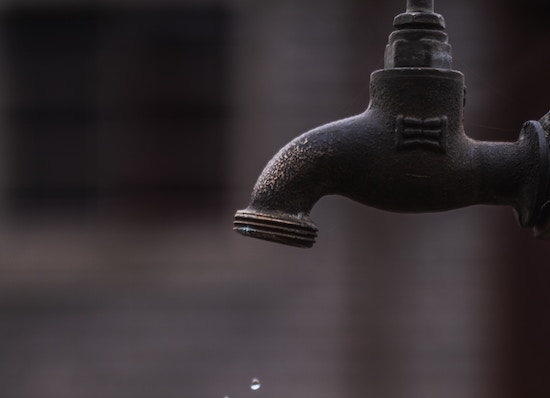 close-up of an outdoor faucet