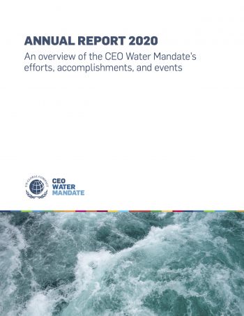 CEO Water Mandate - Annual Report 2020